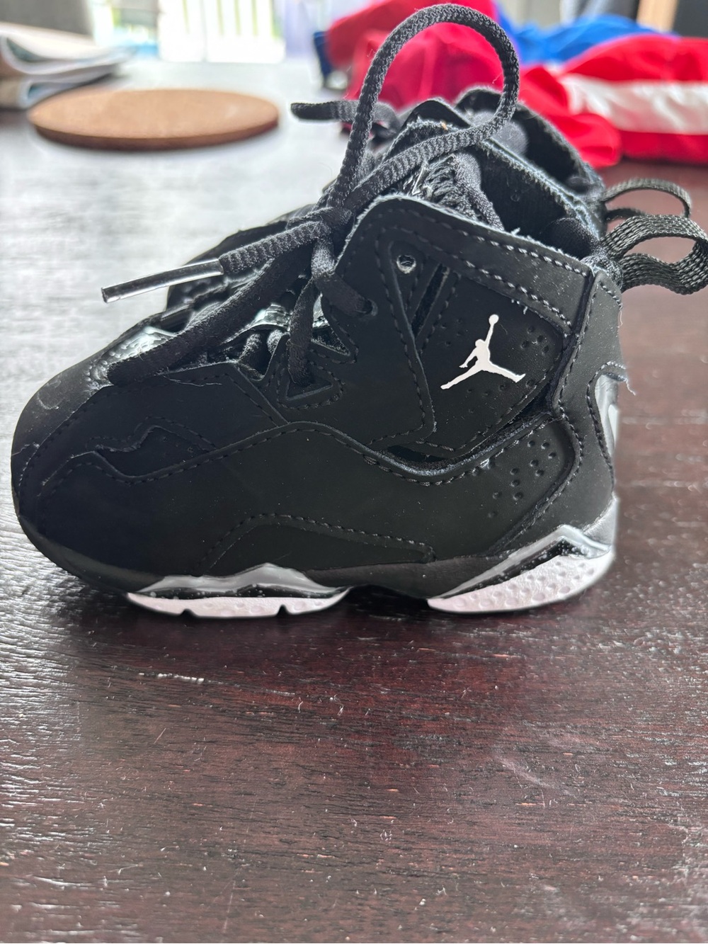 Jordan Toddler/Youth Black White Jumpman Basketball Shoes